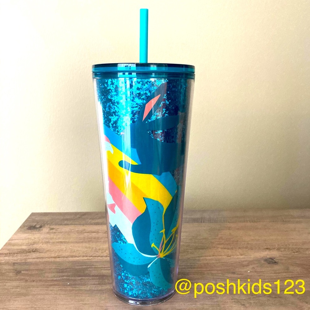 STARBUCKS 2021 Sparkle Blue Bunny Tumbler Cold Cup